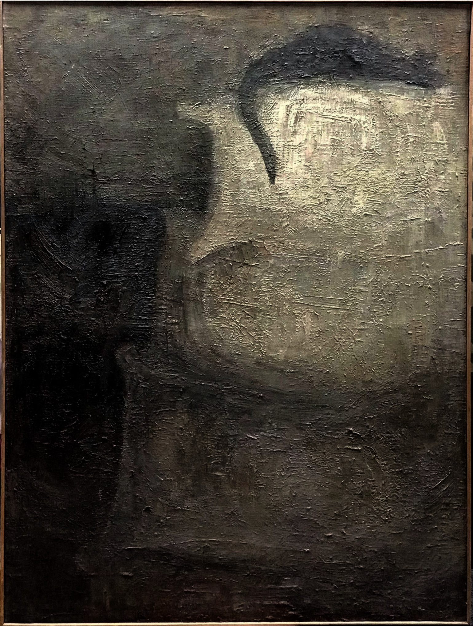 1959 Sacos de harina y gato 130X97 Óleo sobre lienzo